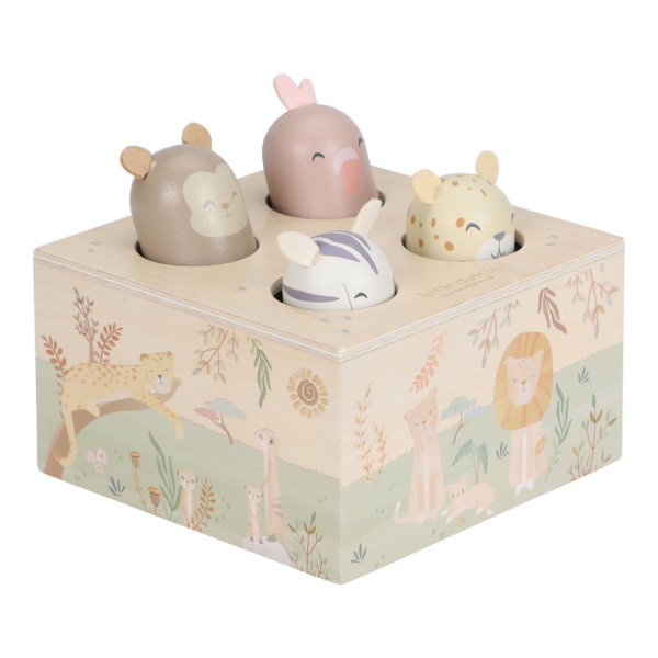 Jouet pop-up - safari friends Little dutch