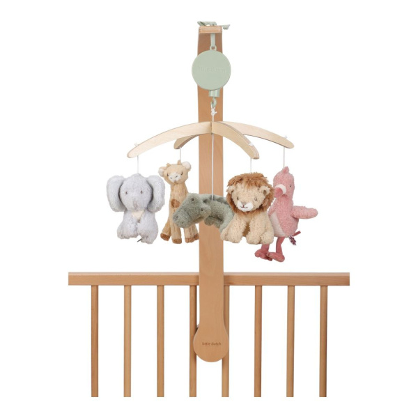 Mobile musical en bois - safari friends Little dutch