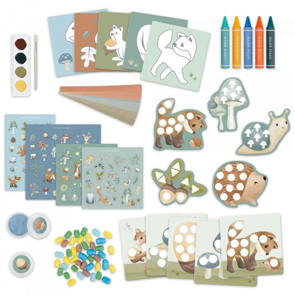 Boîte d'activités créatives xl - forest friends Little dutch