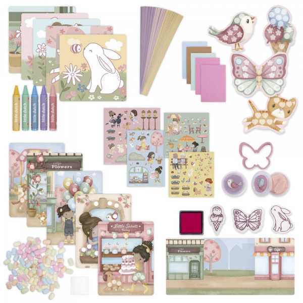 Boîte d'activités créatives xl - rosa Little dutch