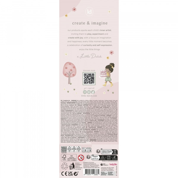 Boîte d'activités créatives xl - rosa Little dutch