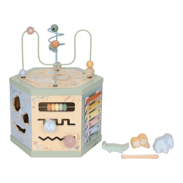Cube d'activités hexagonal - safari friends Little dutch