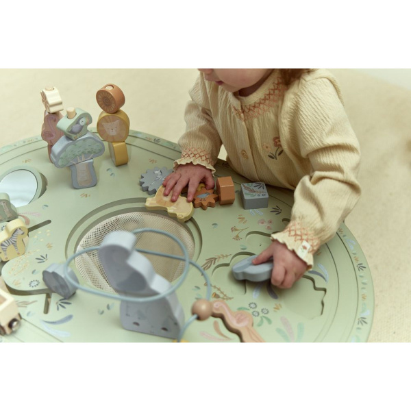 Grande table d'activités en bois - safari friends Little dutch