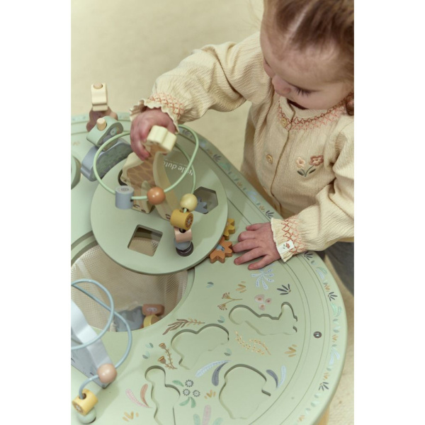 Grande table d'activités en bois - safari friends Little dutch