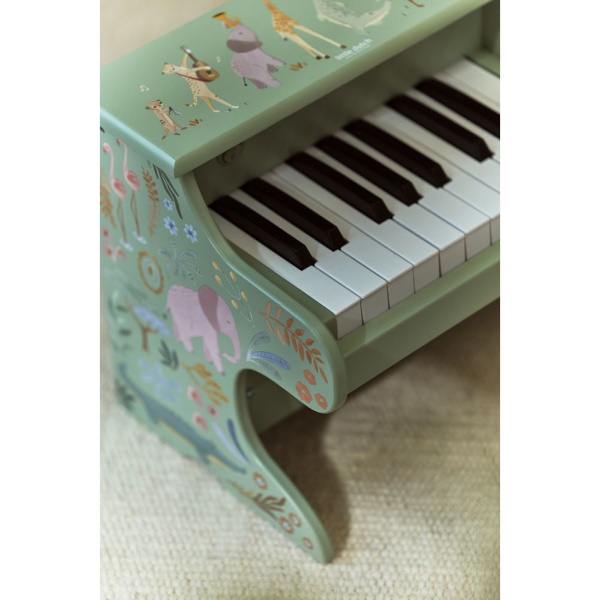 Piano en bois vert - safari friends Little dutch