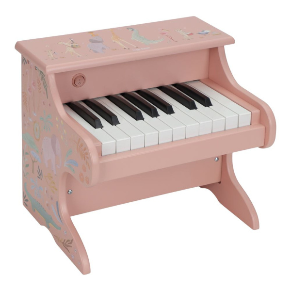 Piano en bois rose - safari friends Little dutch