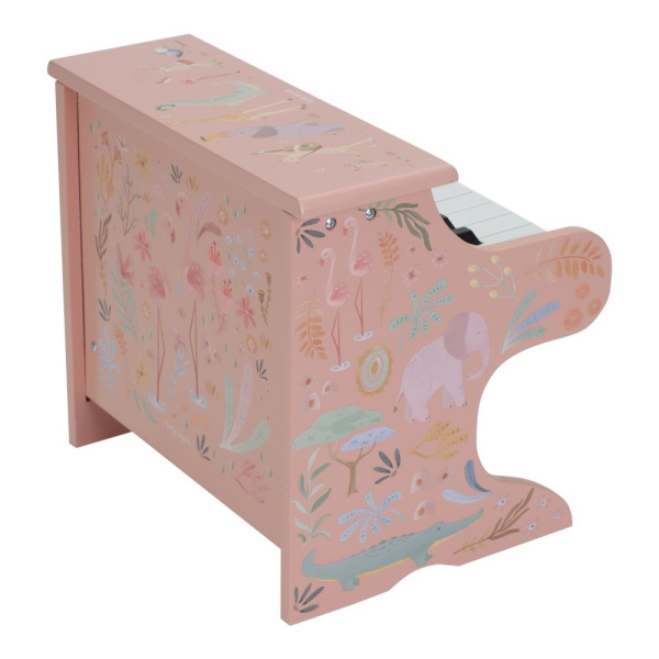 Piano en bois rose - safari friends Little dutch