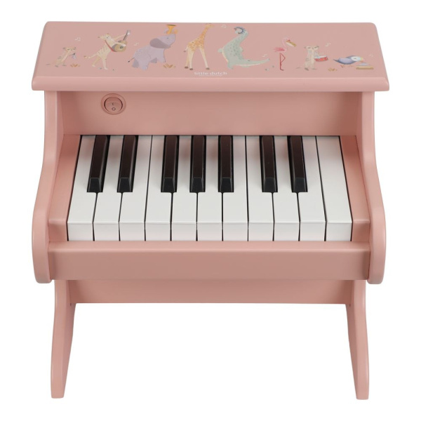 Piano en bois rose - safari friends Little dutch
