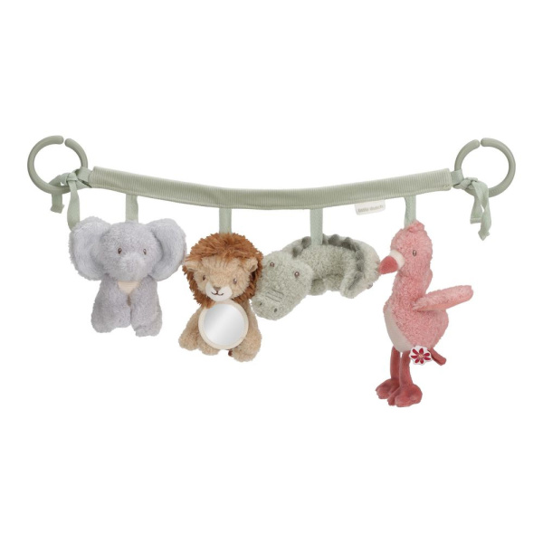 Chaîne d'activités pour poussette - safari friends Little dutch