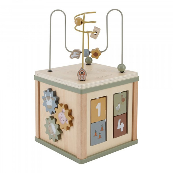 Cube d'activités en bois fsc little farm Little dutch