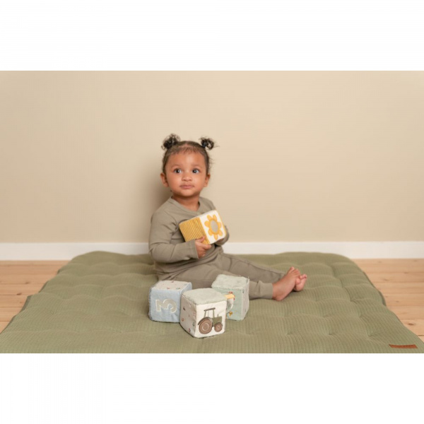 Lot de 4 cubes doux - little farm Little dutch