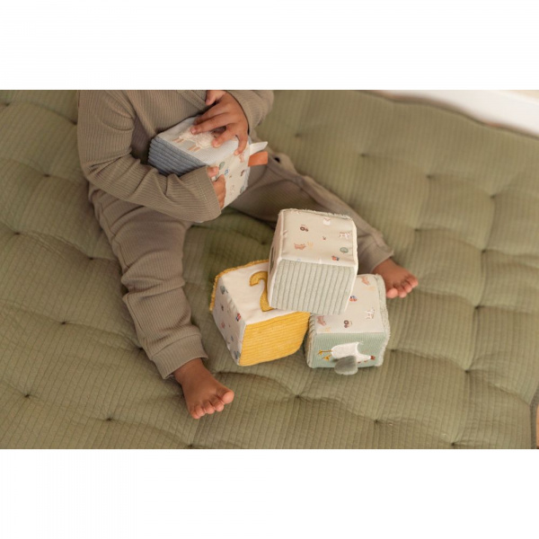 Lot de 4 cubes doux - little farm Little dutch