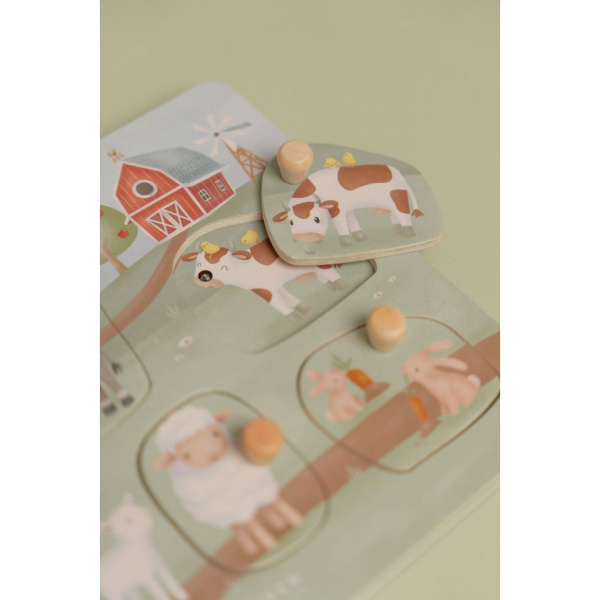 Puzzle sonore en bois fsc - little farm Little dutch