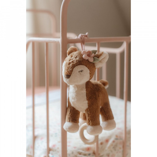 Peluche musicale à suspendre faon - fairy garden Little dutch