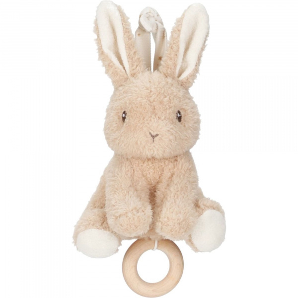 Peluche musicale à suspendre lapin - newborn Little dutch