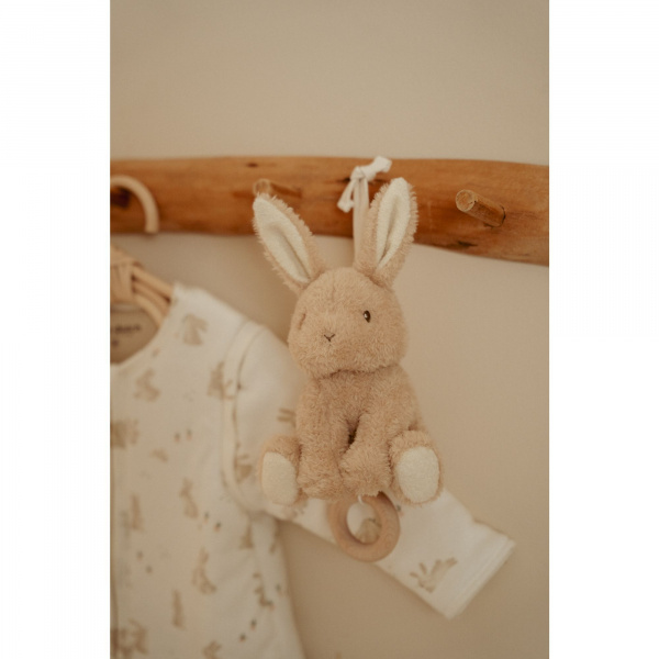 Peluche musicale à suspendre lapin - newborn Little dutch