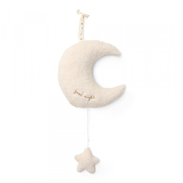 Peluche musicale à suspendre lune et étoile - newborn Little dutch