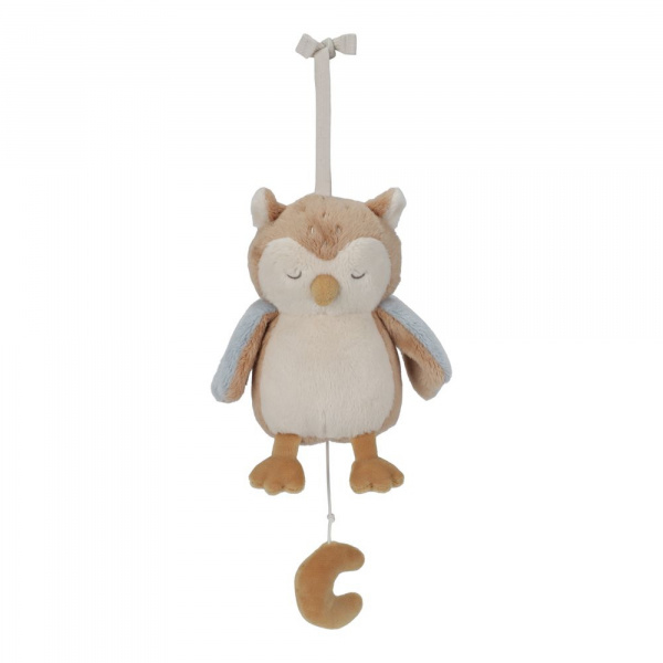 Peluche musicale à suspendre hibou - forest friends Little dutch