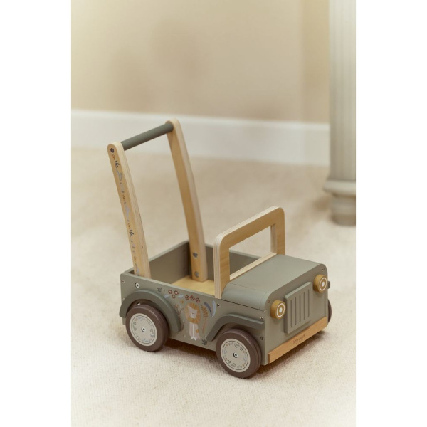 Chariot voiture de safari en bois - vert Little dutch