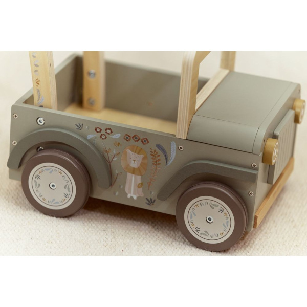 Chariot voiture de safari en bois - vert Little dutch