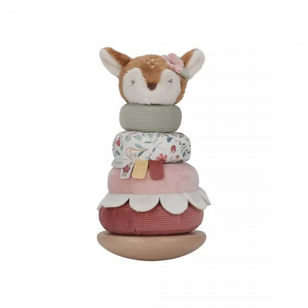 Faon à empiler doudou et bois fsc - fairy garden Little dutch