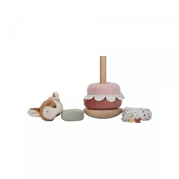 Faon à empiler doudou et bois fsc - fairy garden Little dutch