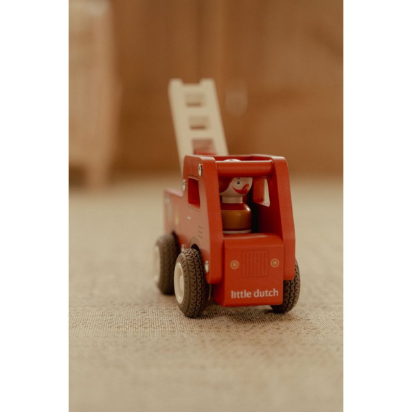 Camion de pompiers 1er âge en bois fsc Little dutch