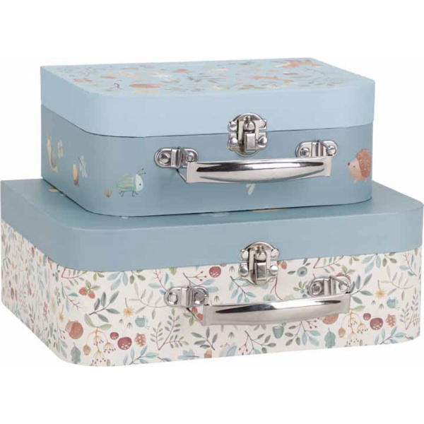 Lot de 2 valisettes fsc - forest friends Little dutch