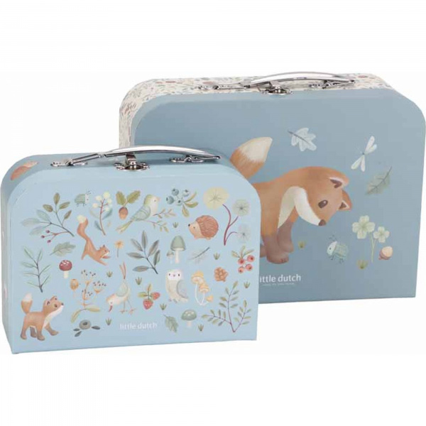 Lot de 2 valisettes fsc - forest friends Little dutch