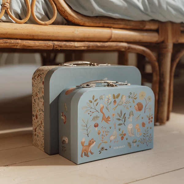 Lot de 2 valisettes fsc - forest friends Little dutch