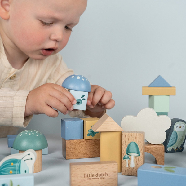 Blocs de construction en bois fsc - forest friends Little dutch