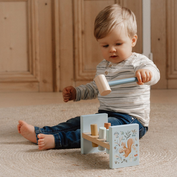 Banc à marteler en bois fsc - forest friends Little dutch