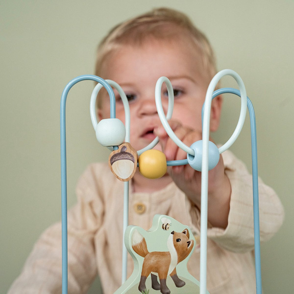 Boulier spirale renard en bois fsc - forest friends Little dutch