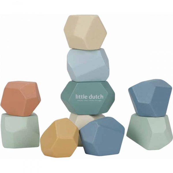 Pierres à bascule en bois fsc - forest friends Little dutch