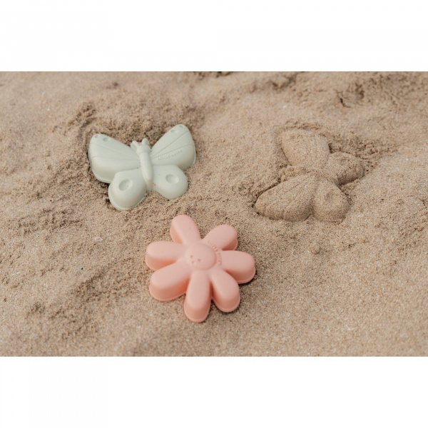 Set de 3 petits jouets de plage flowers & butterflies Little dutch