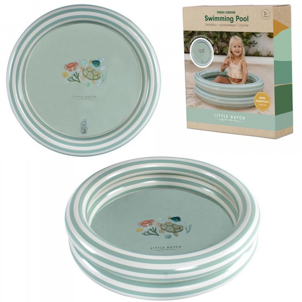 Piscine gonflable pour enfant 80 cm fresh greens Little dutch