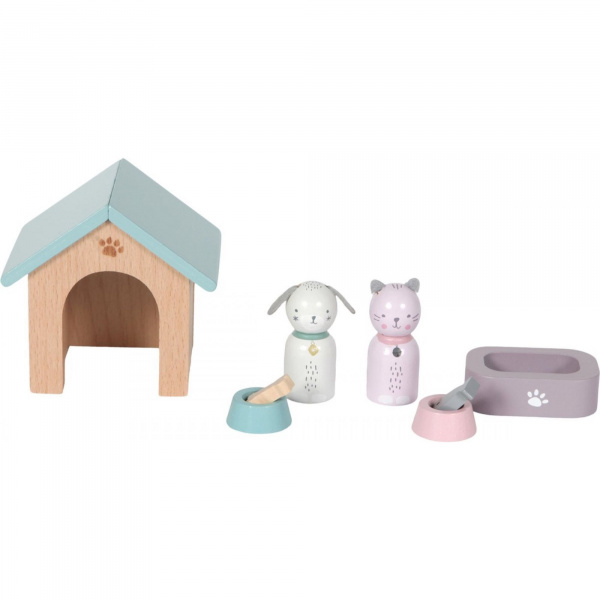 Maison de poupée en bois animaux domestiques Little dutch