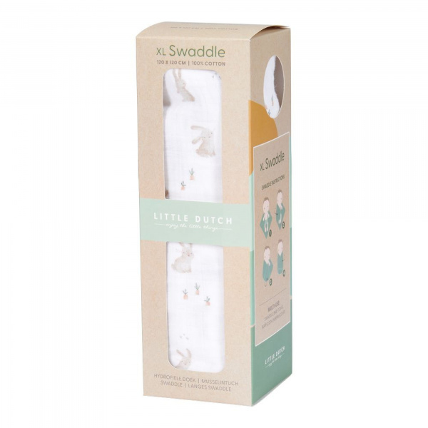 Langes xl en gaze de coton - baby bunny Little dutch