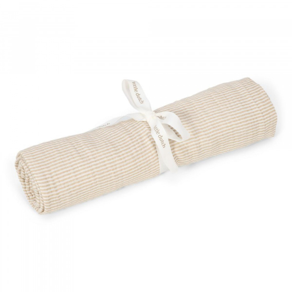 Lange xl en gaze de coton - pure soft beige Little dutch