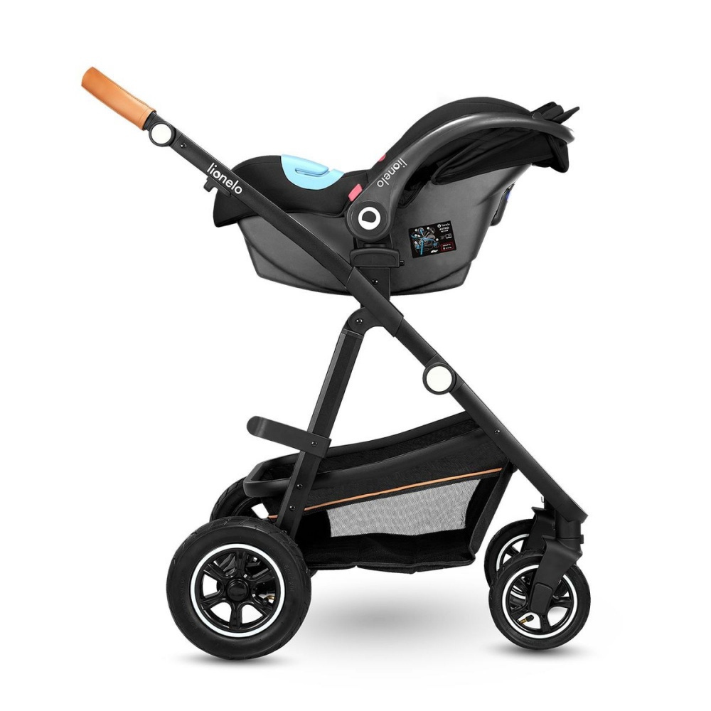 LIONELO Mika poussette bébé confort 3 en 1, poussette compacte, nacelle,  siège auto, porte-bébé, moustiquaire, un chauffe-pieds un habillage de  pluie : : Bébé et Puériculture