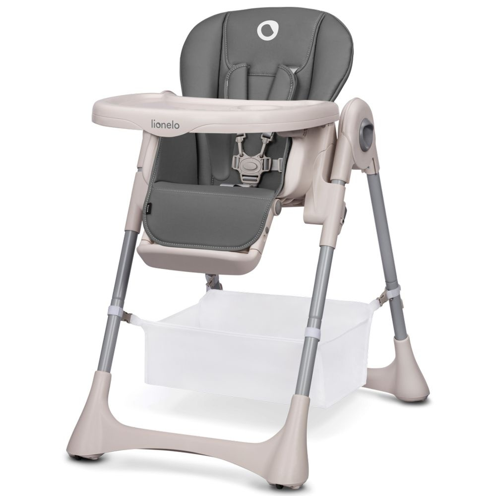 Chaise haute bébé zanna grey stone de Lionelo sur allobébé