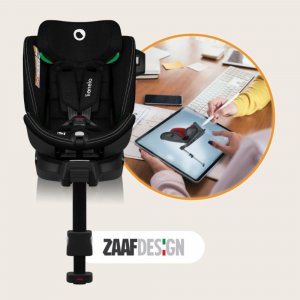 Siège-auto bébé i-size harmony black carbon bamboo Lionelo