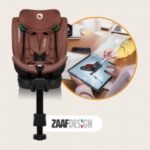 Siège-auto bébé i-size harmony red brick bamboo Lionelo