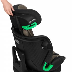 Siège-auto bébé i-size harmony green olive leather Lionelo