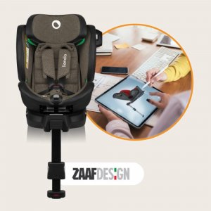 Siège-auto bébé i-size harmony green olive leather Lionelo