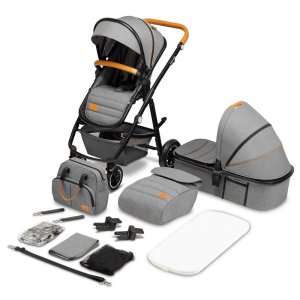 Poussette duo amber + nacelle grey stone Lionelo