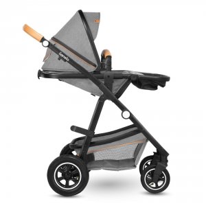 Poussette duo amber + nacelle grey stone Lionelo
