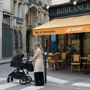 Poussette duo layla + nacelle black onyx Lionelo