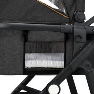 Poussette trio amber + nacelle + coque grey graphite Lionelo