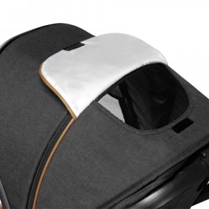 Poussette trio amber + nacelle + coque grey graphite Lionelo